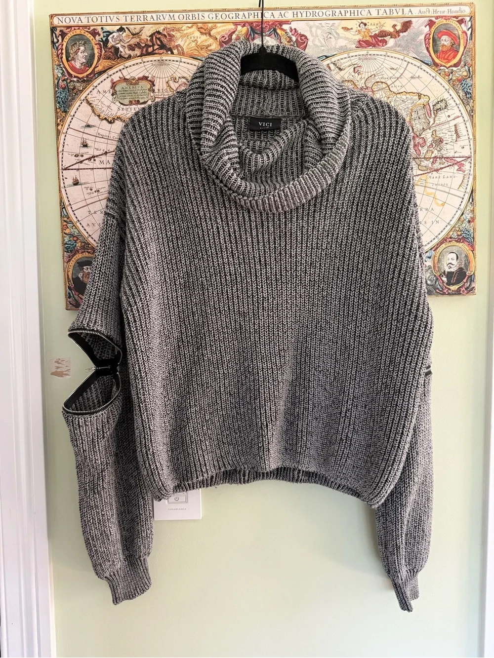 Vici Zipper Elbow Sweater